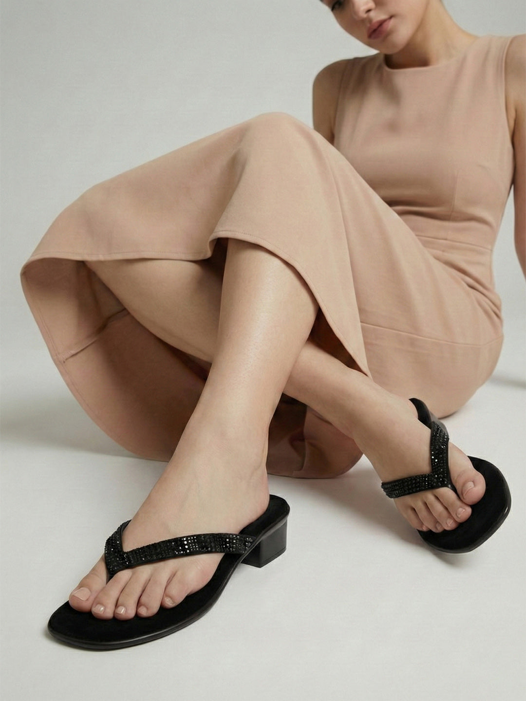 Pavé Heel - Black