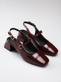 Classic Mary Janes - Burgundy