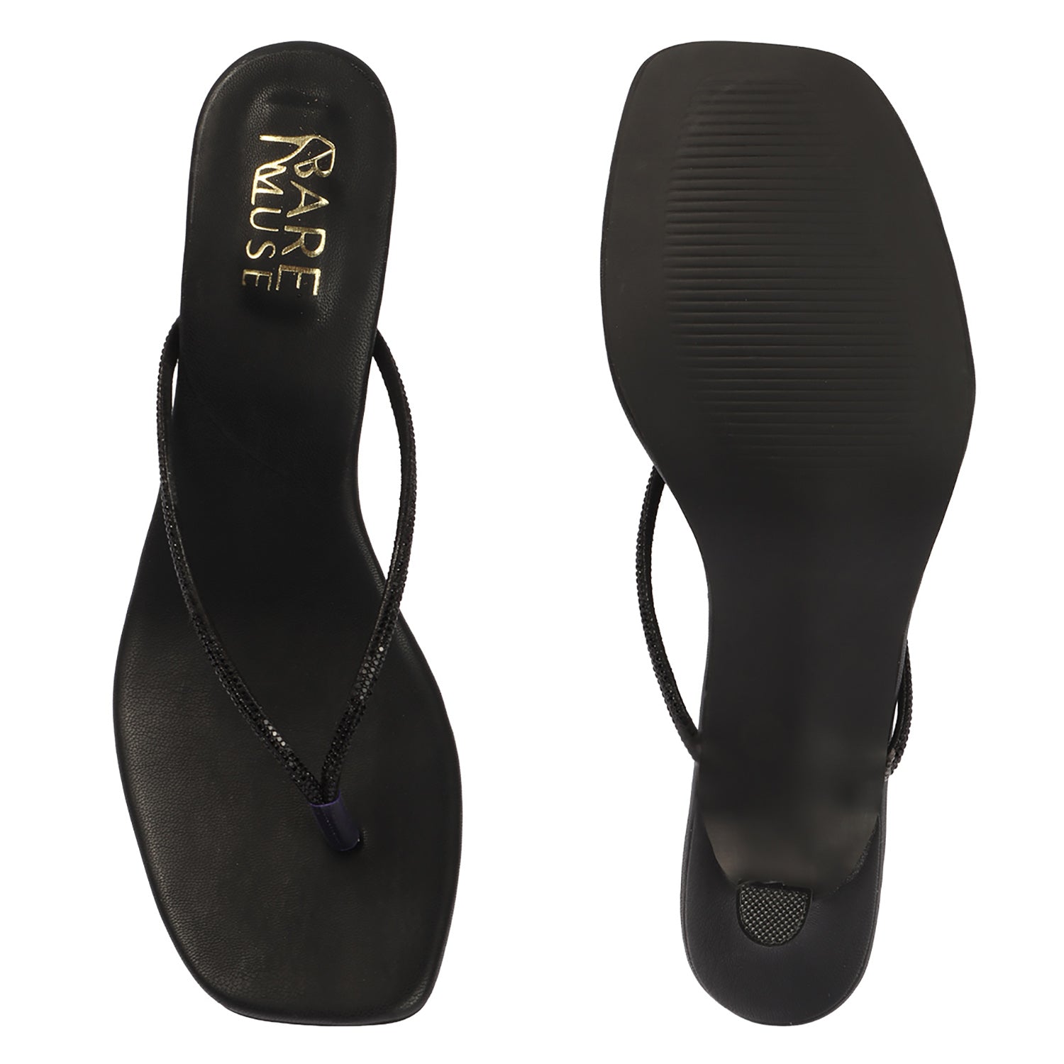 Dusk String Heel - Black
