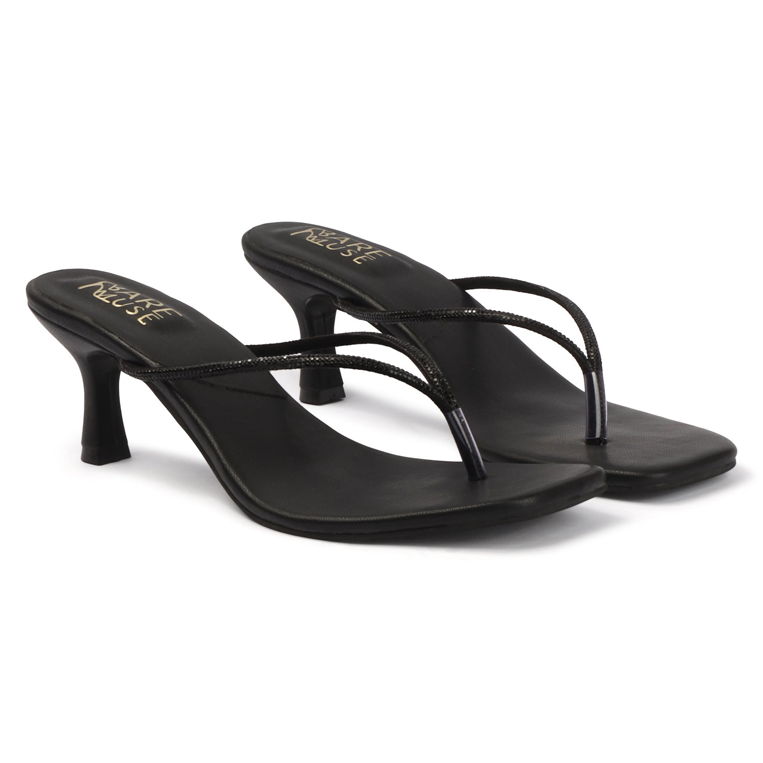 Dusk String Heel - Black