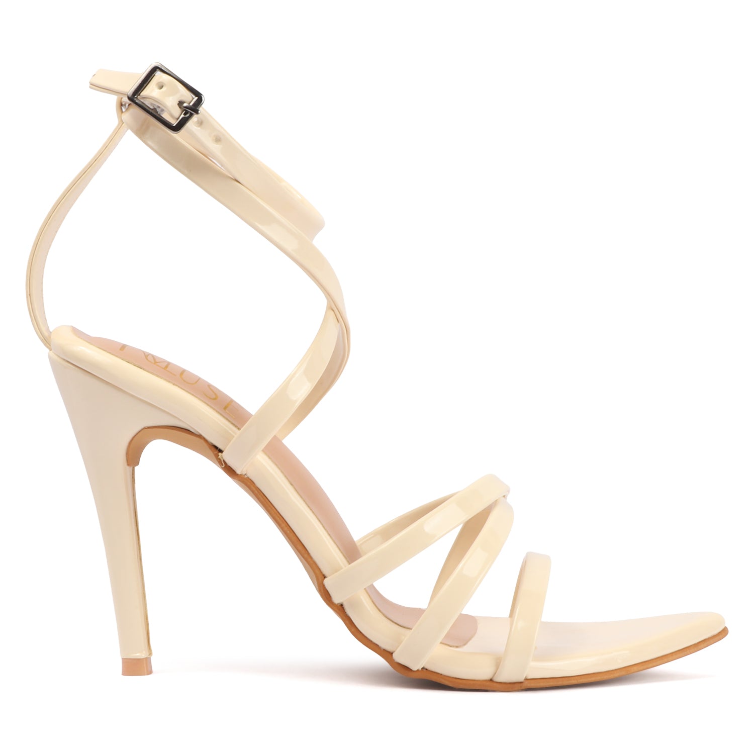 Spool Ankle Sandals - Beige