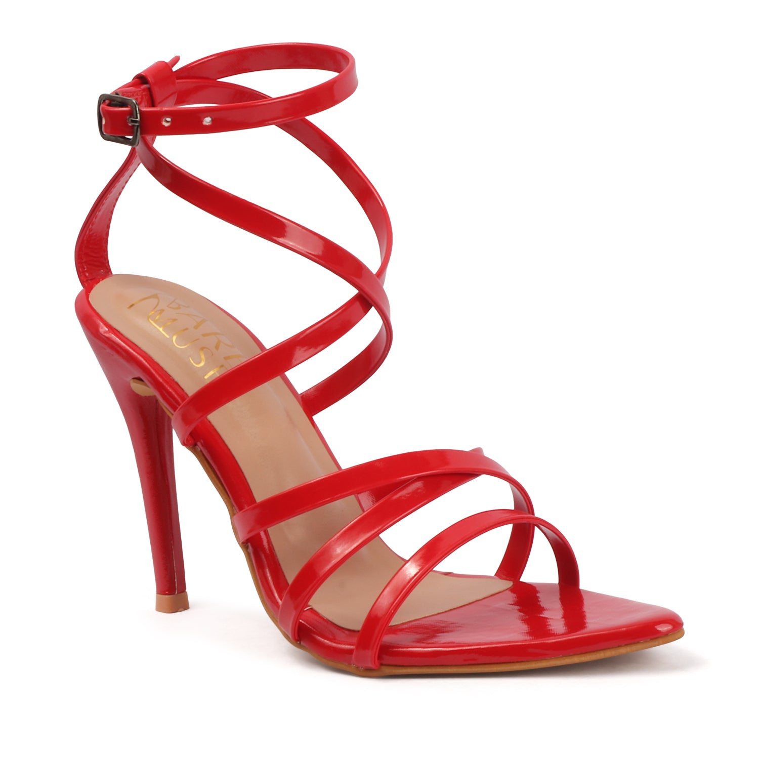 Spool Ankle Sandals - Red