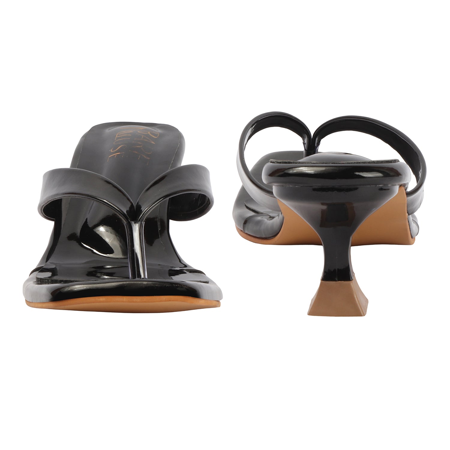 Molten Thong Heel - Black