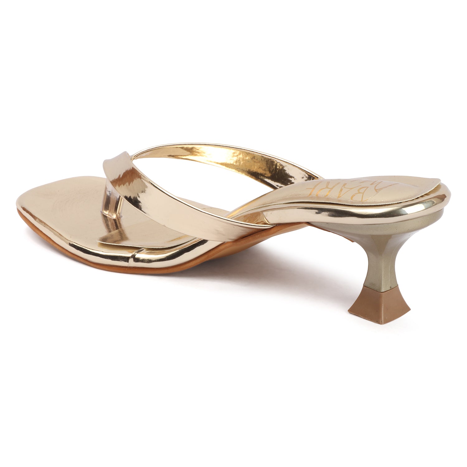 Molten Thong Heel - Golden