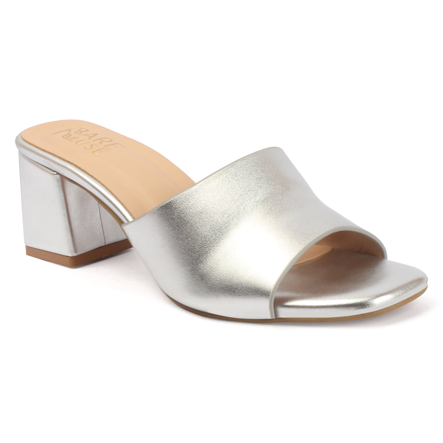 Block Mules - Silver
