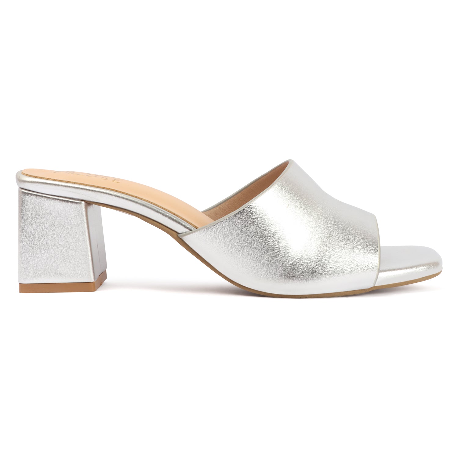 Block Mules - Silver