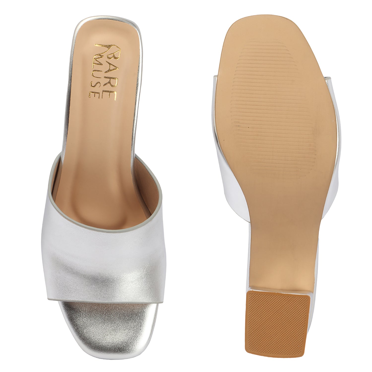 Block Mules - Silver