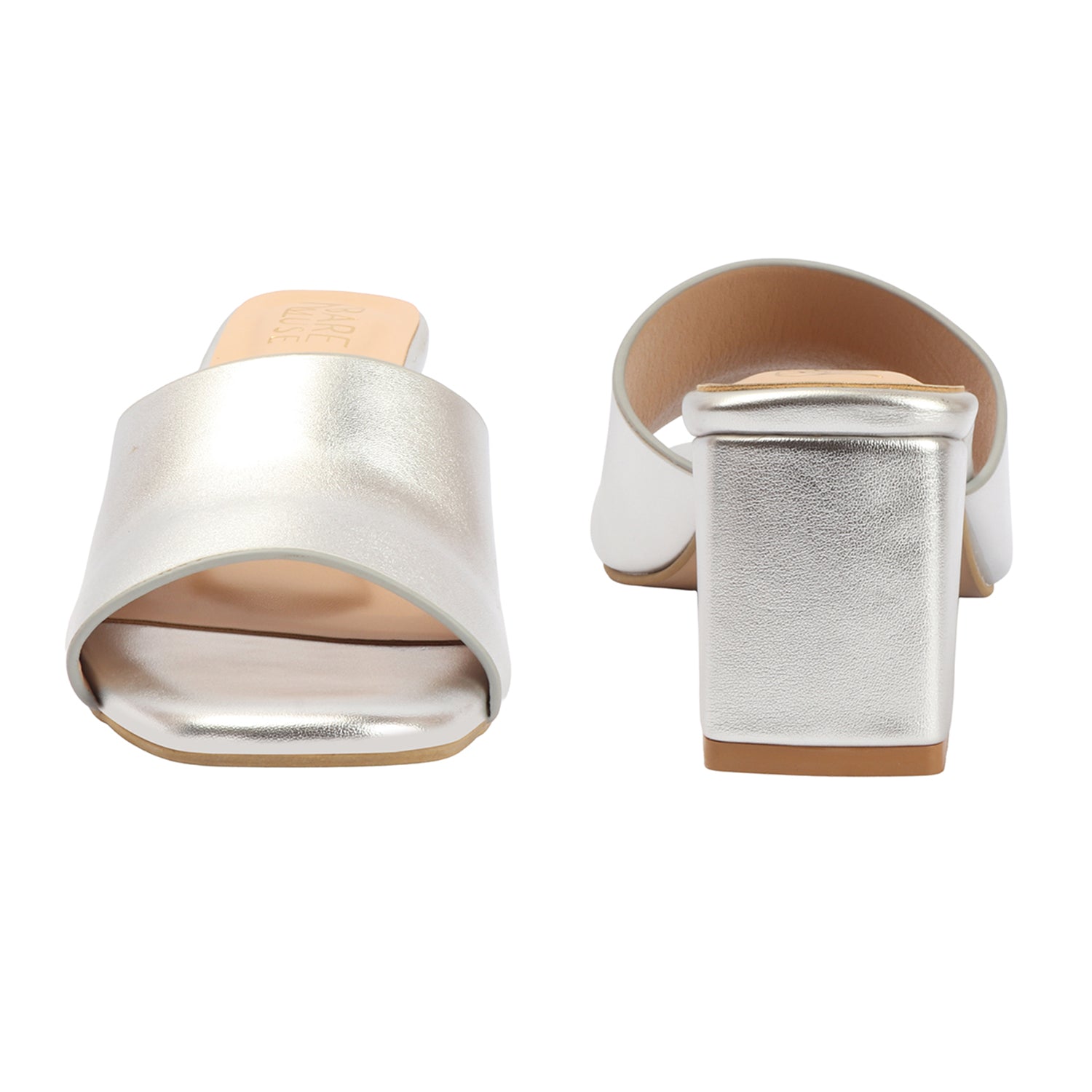 Block Mules - Silver