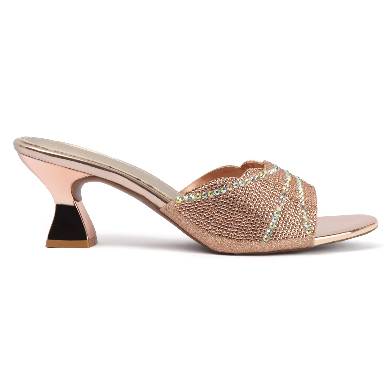 Drizzle Heel - Rose Gold