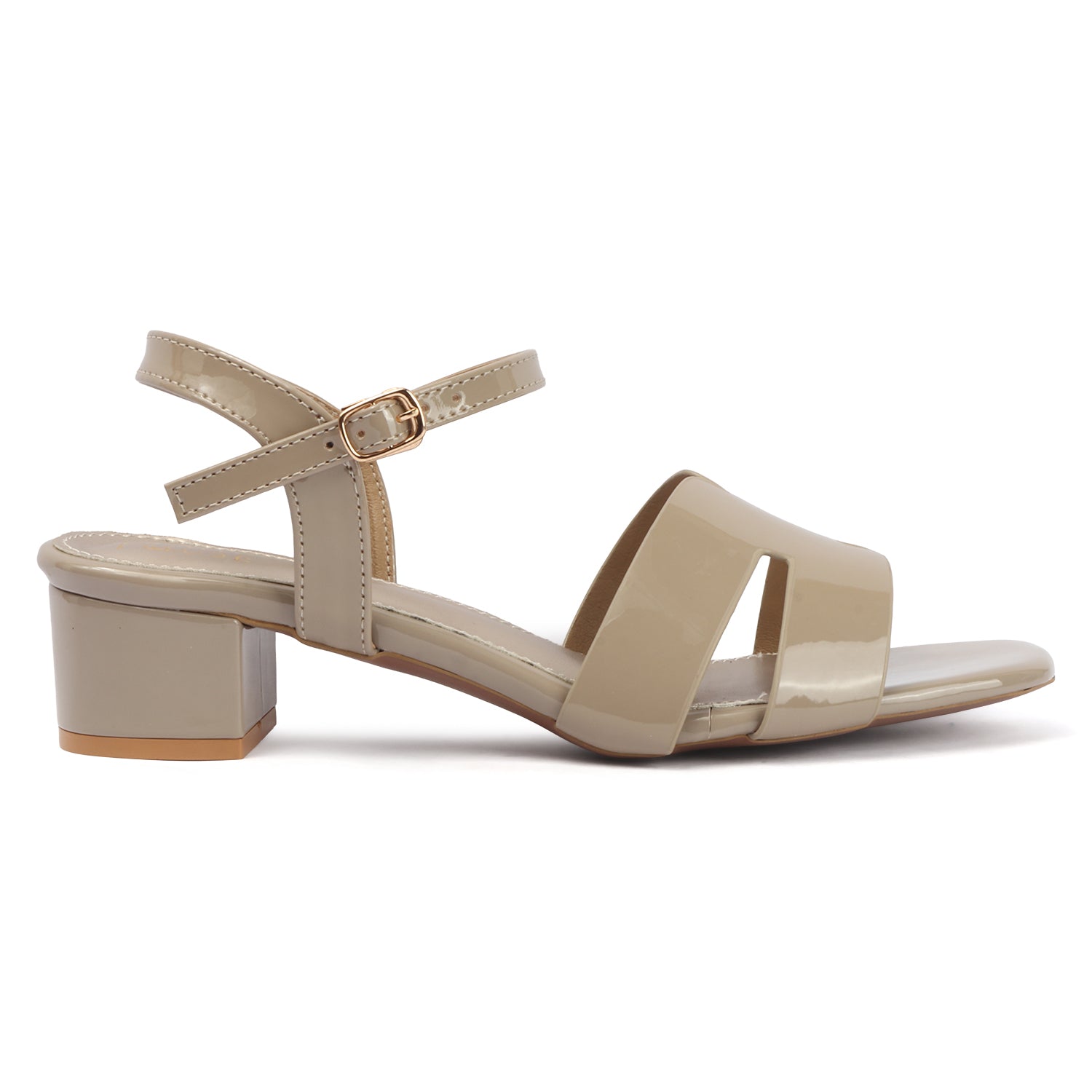 H-Buckle Sandal - Nude