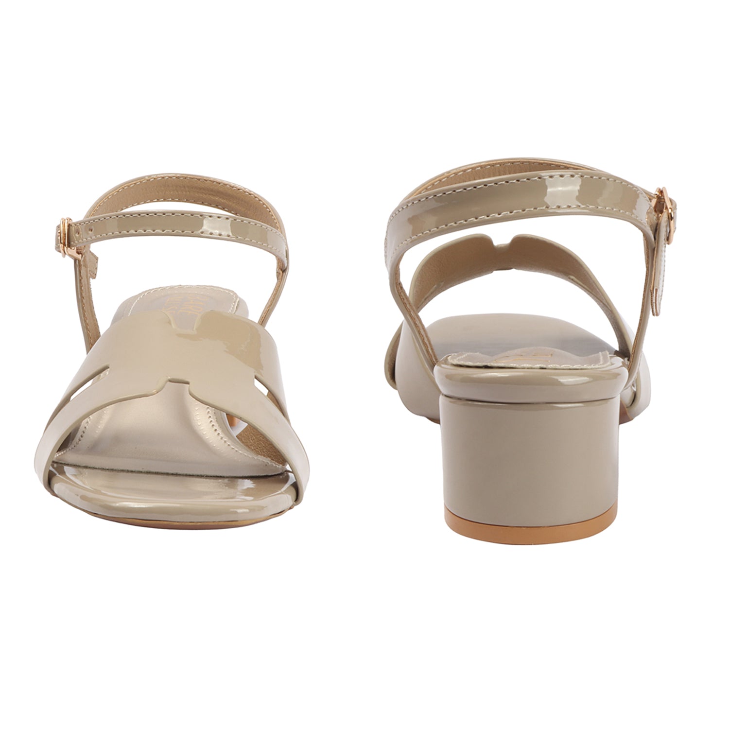 H-Buckle Sandal - Nude