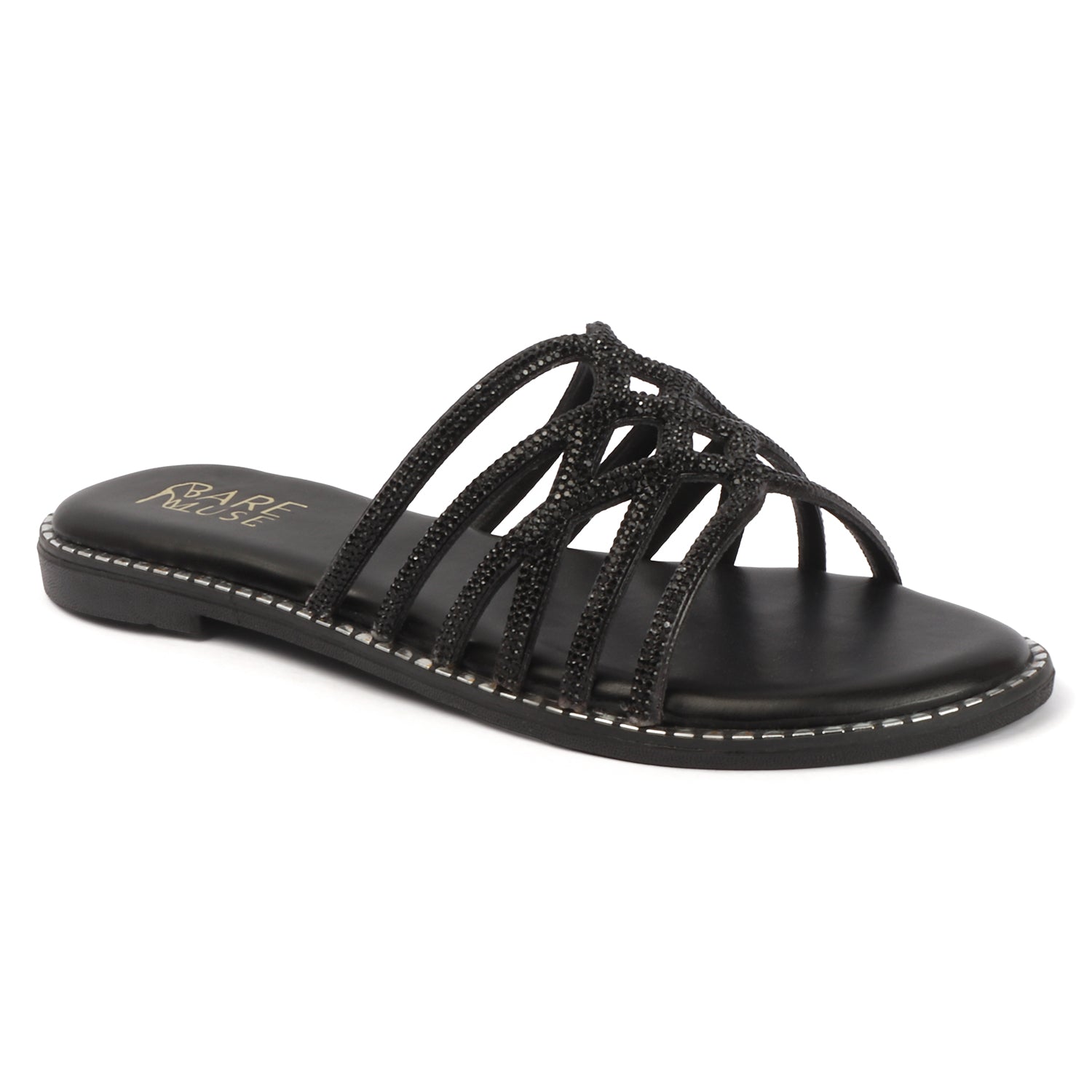Glitz Web Flat - Black