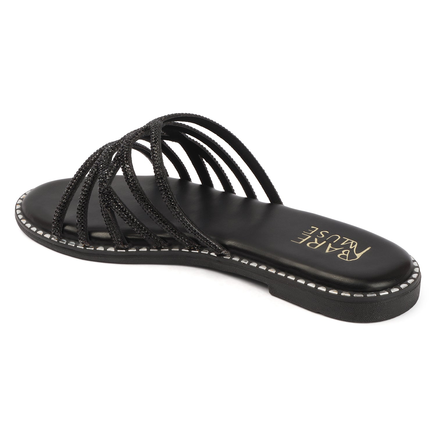 Glitz Web Flat - Black