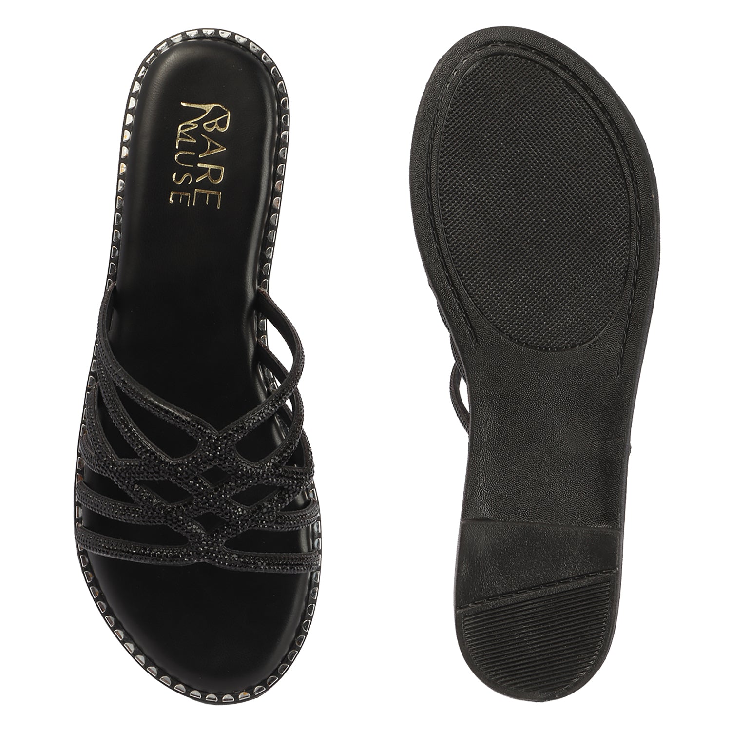 Glitz Web Flat - Black