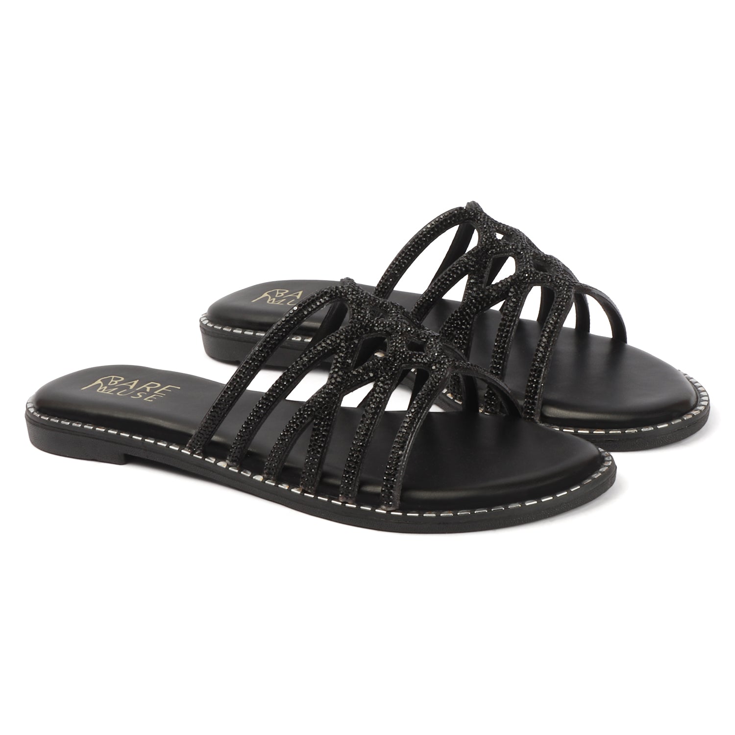 Glitz Web Flat - Black