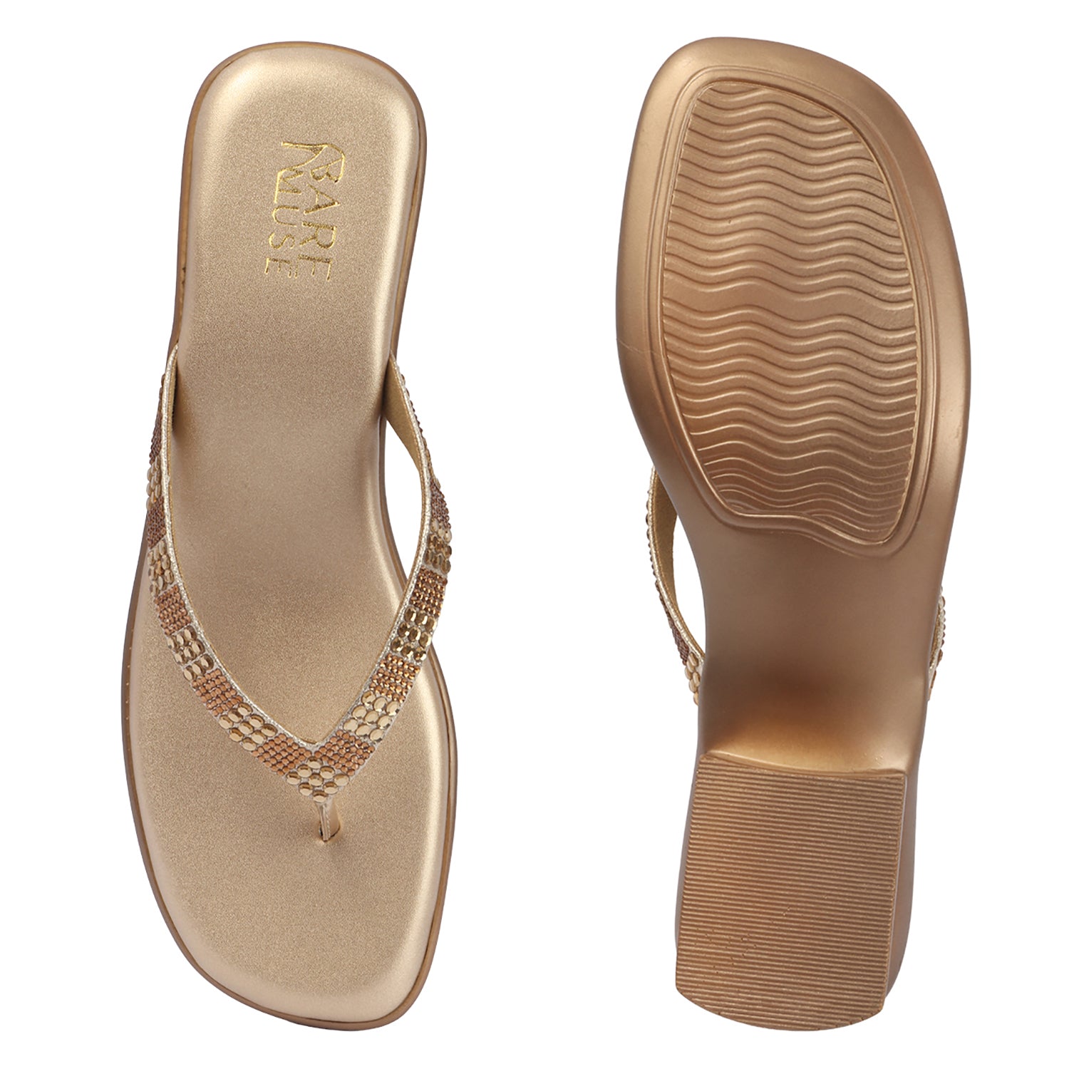 Pavé Heel - Gold