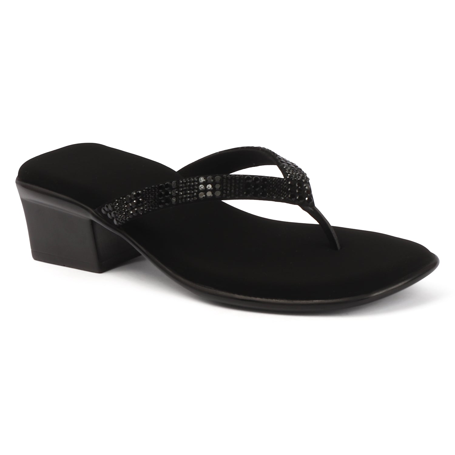 Pavé Heel - Black