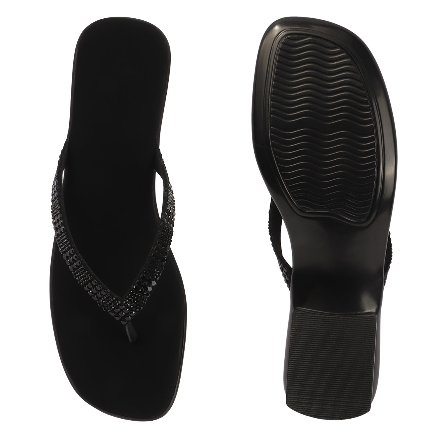 Pavé Heel - Black