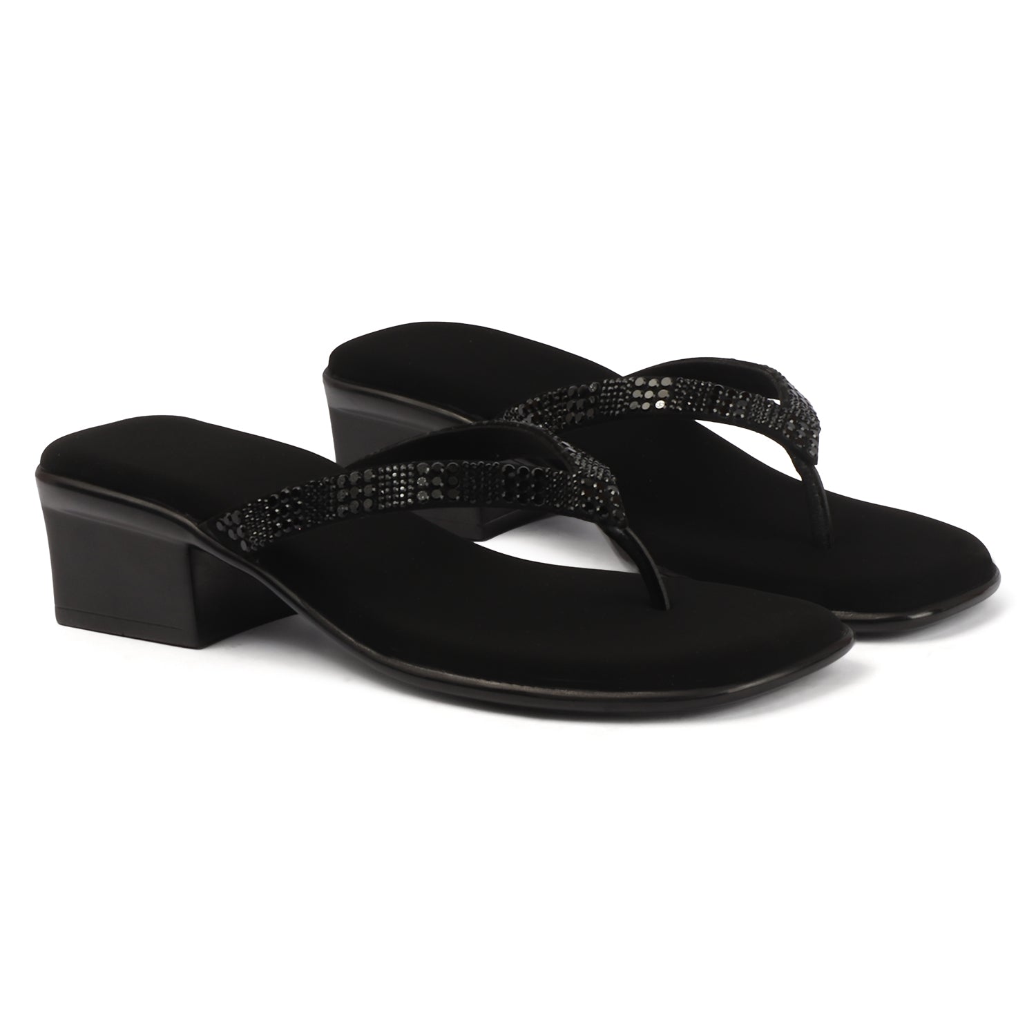Pavé Heel - Black