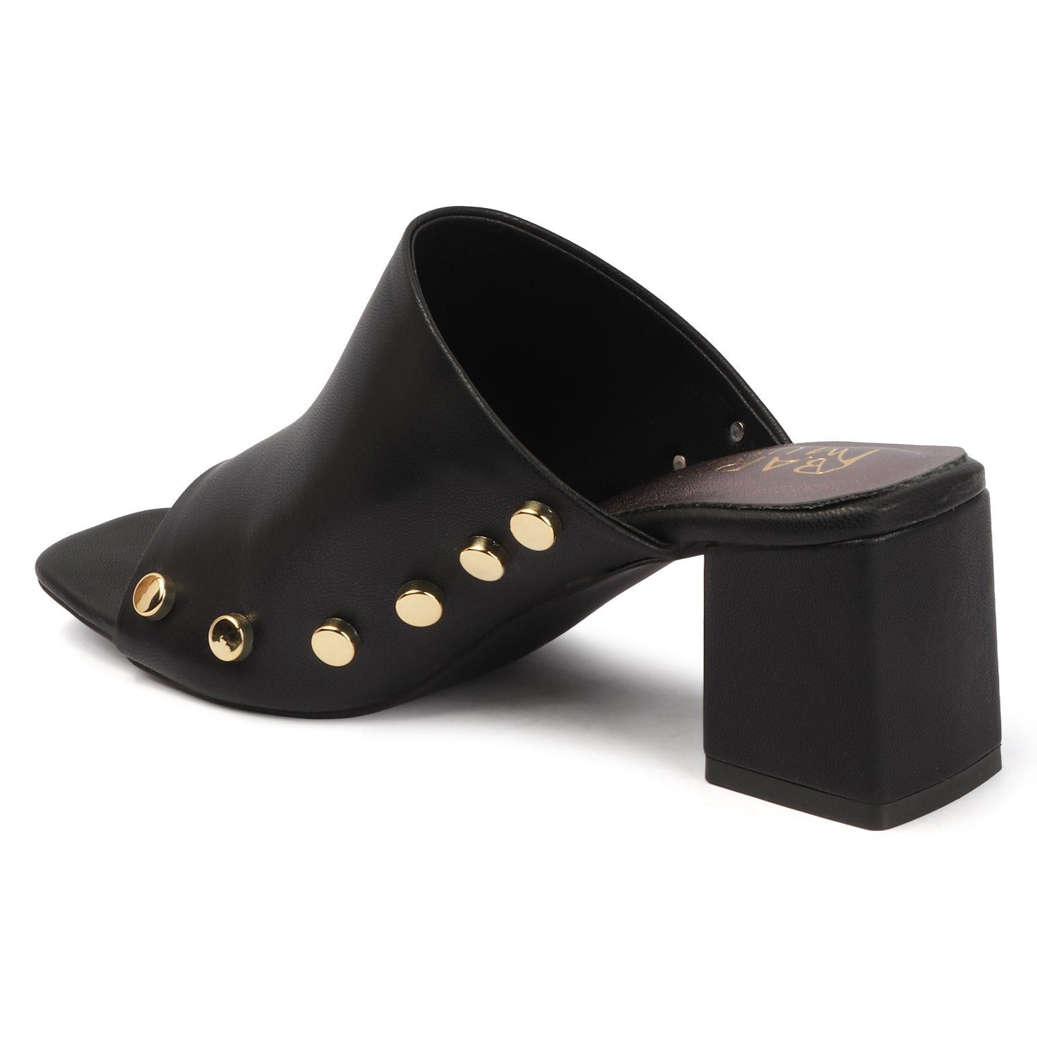 Vamp Stud Mule - Black