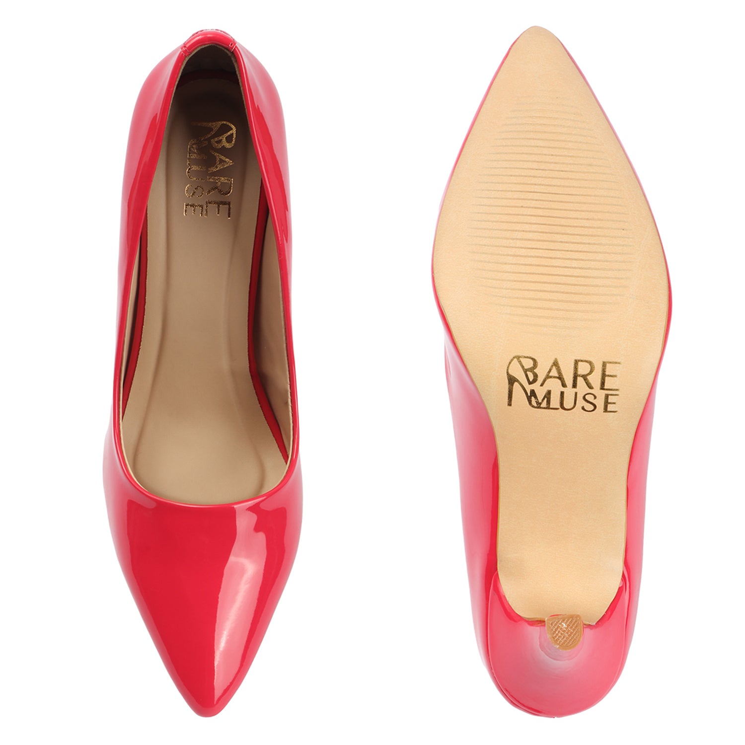 Glazed Pump - Red