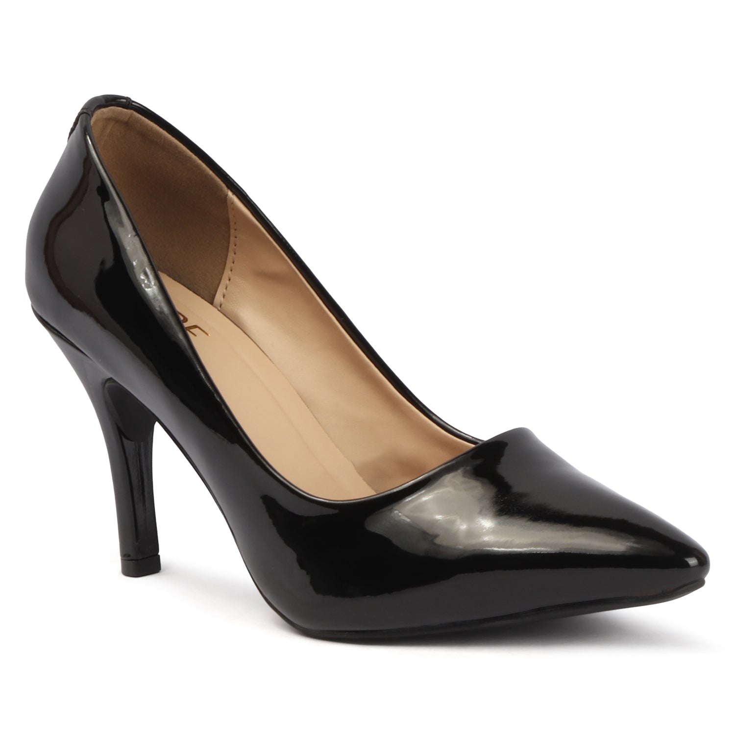 Glazed Pump - Black