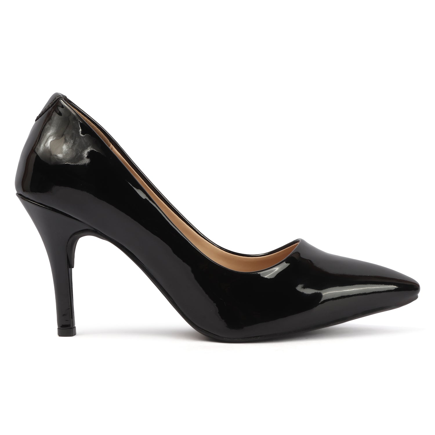 Glazed Pump - Black