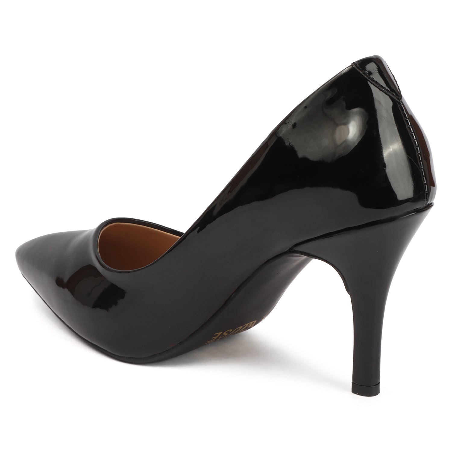 Glazed Pump - Black