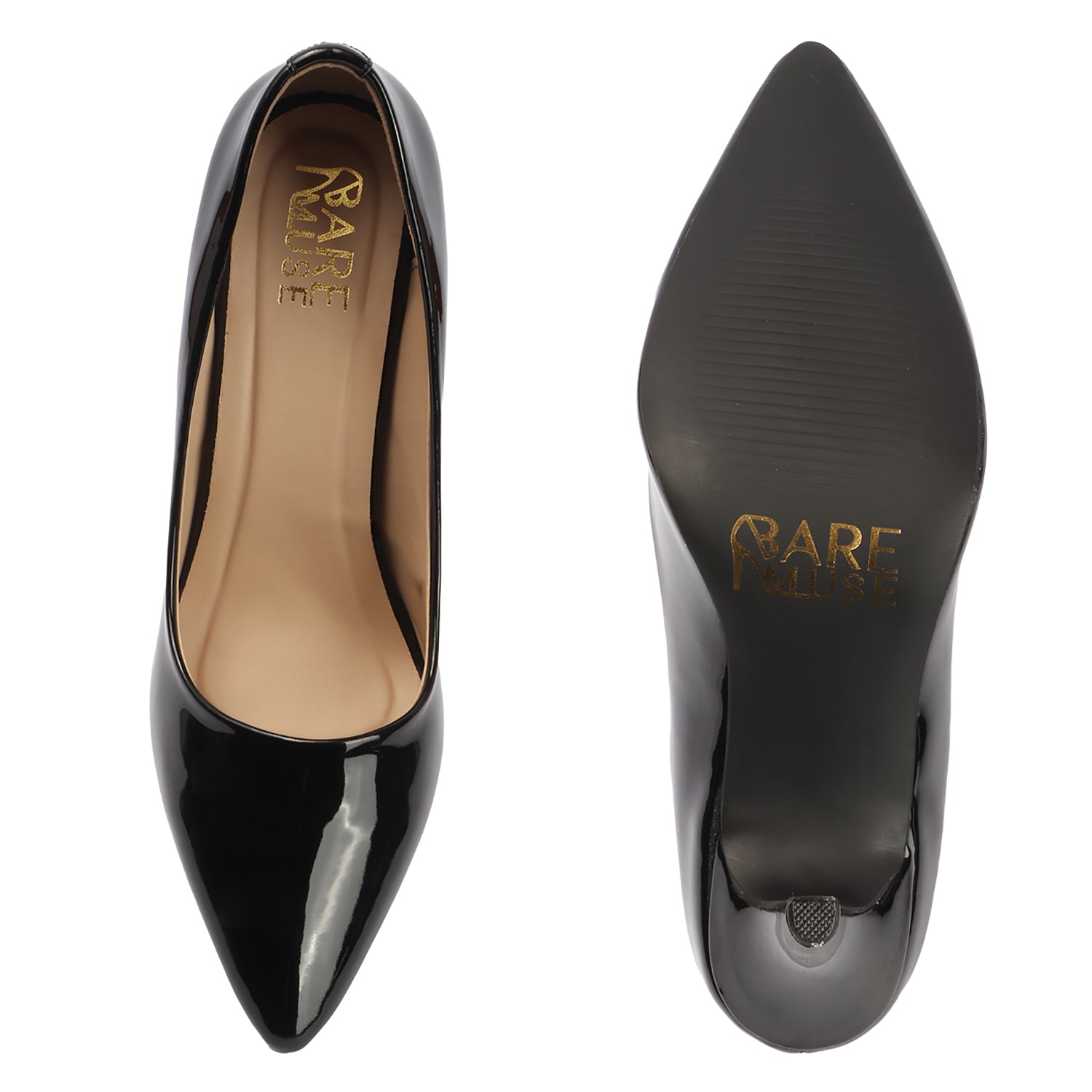 Glazed Pump - Black