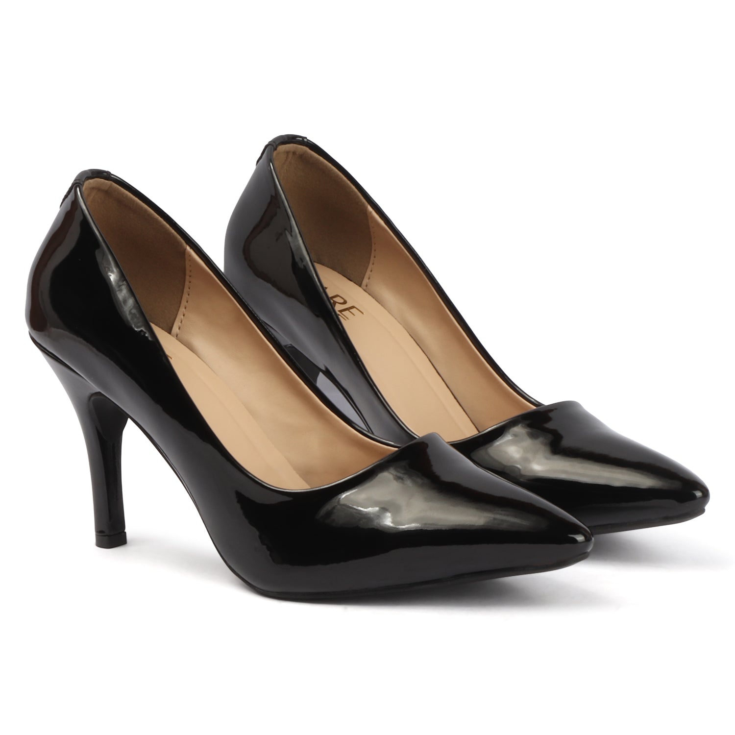 Glazed Pump - Black