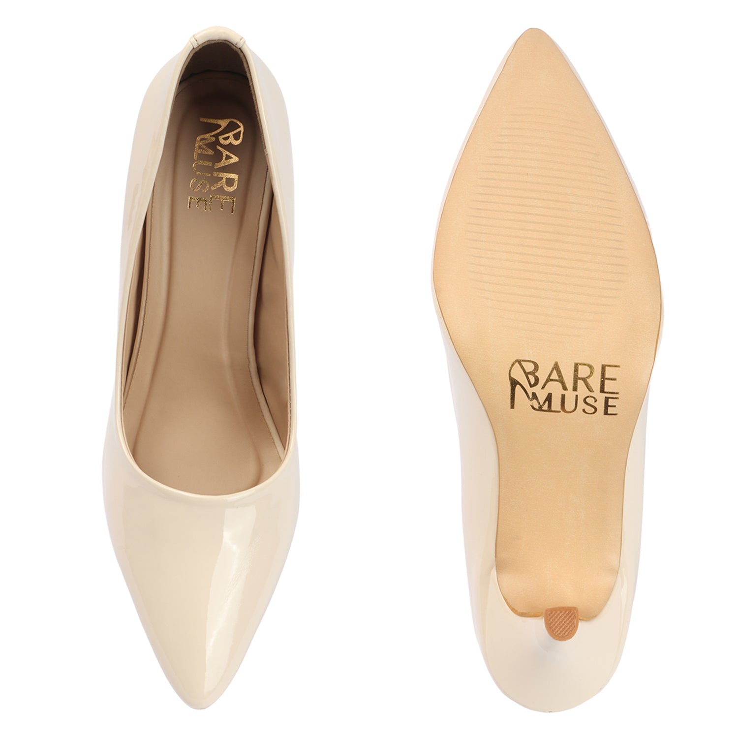 Glazed Pump - Nude