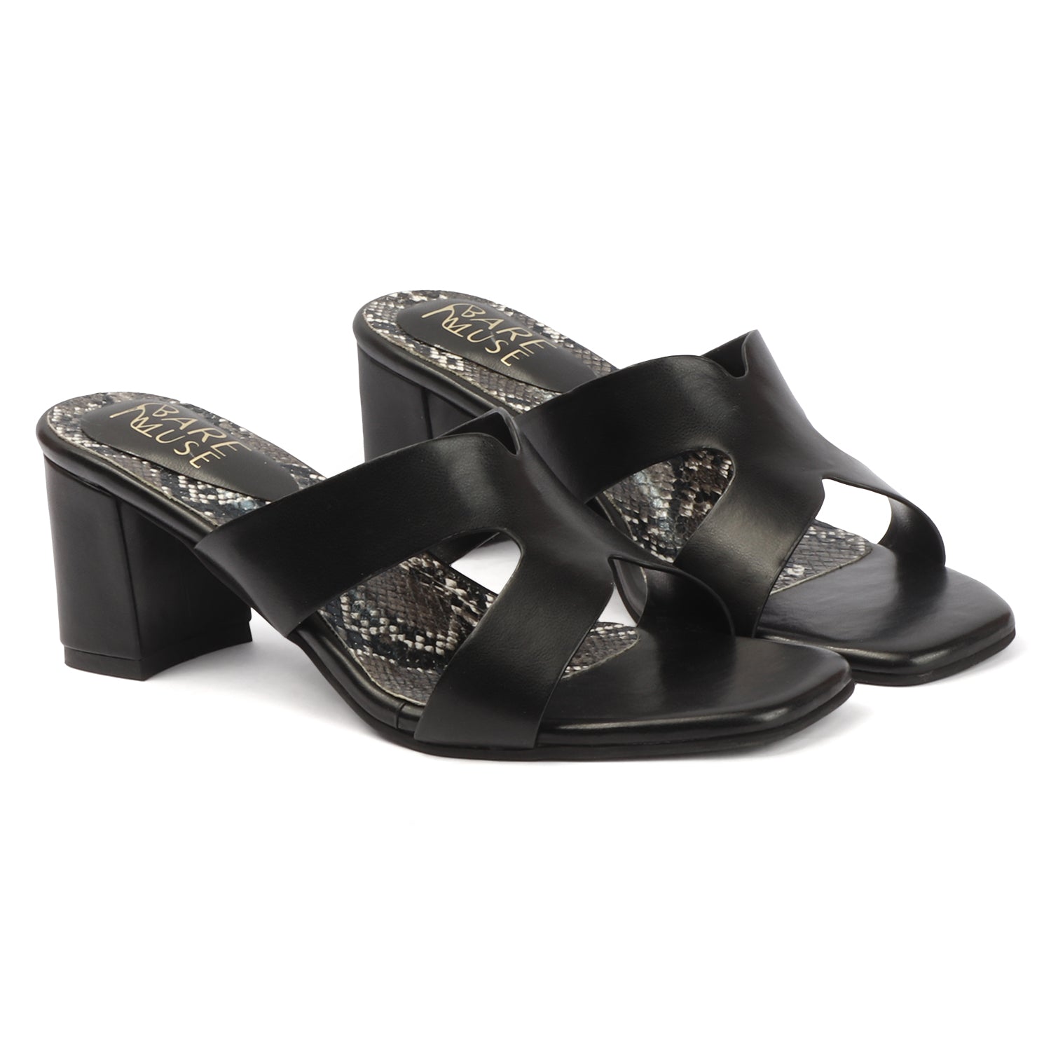 Snake Block Mule - Black