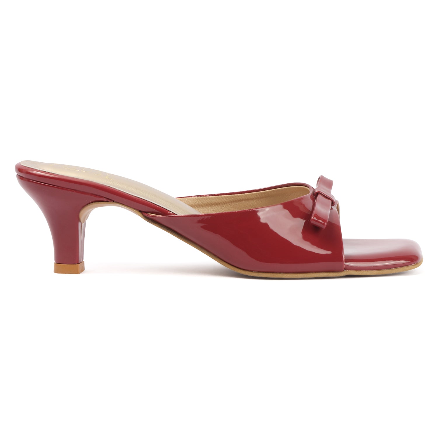 Bow Knot Heel - Cherry