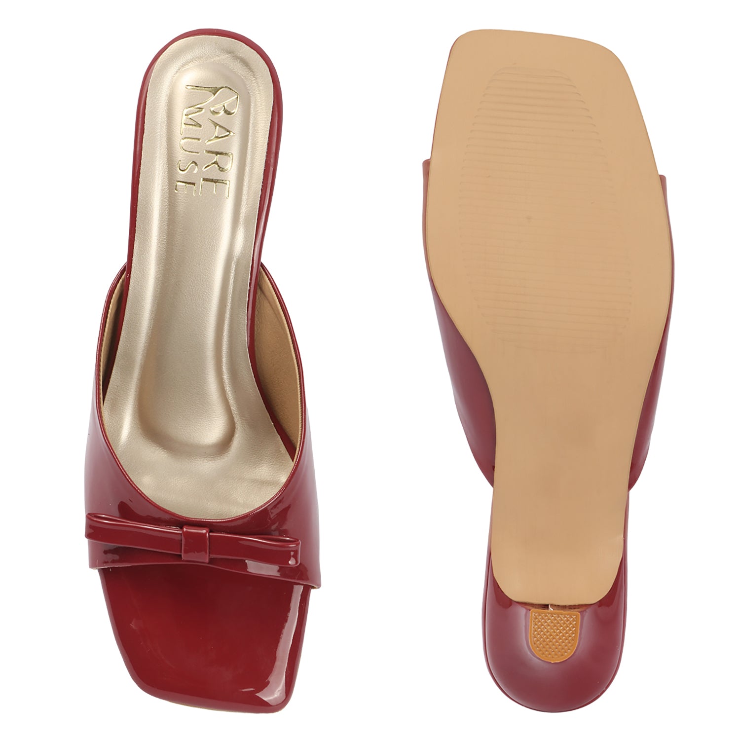 Bow Knot Heel - Cherry
