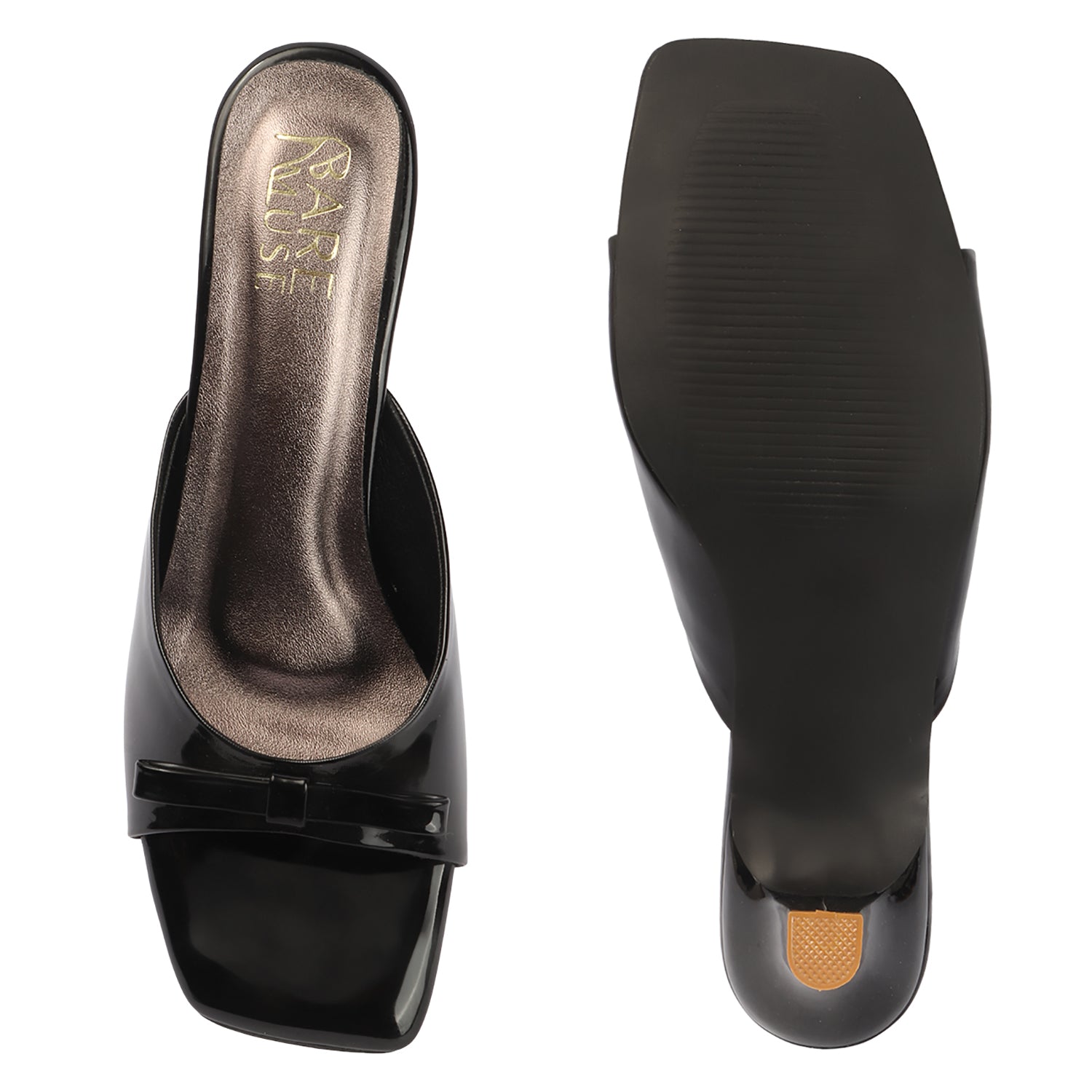Bow Knot Heel - Black