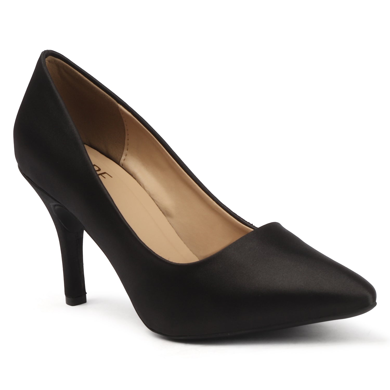Satin Poise Pump - Black