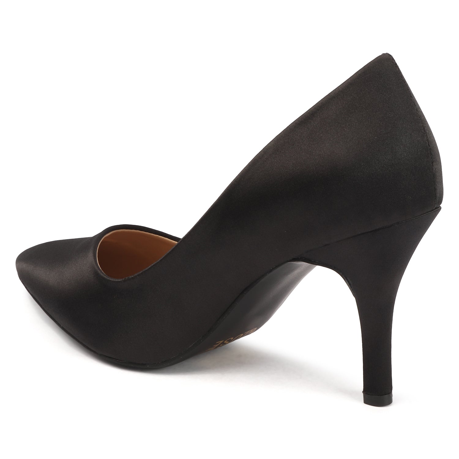 Satin Poise Pump - Black