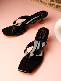 Molten Thong Heel - Black