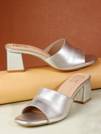 Block Mules - Silver
