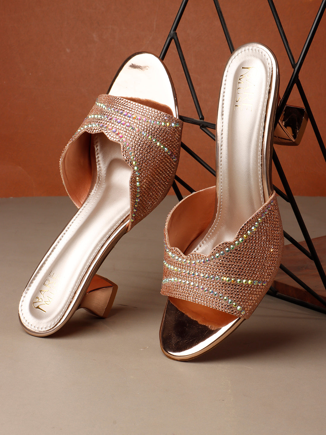 Drizzle Heel - Rose Gold