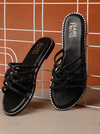 Glitz Web Flat - Black
