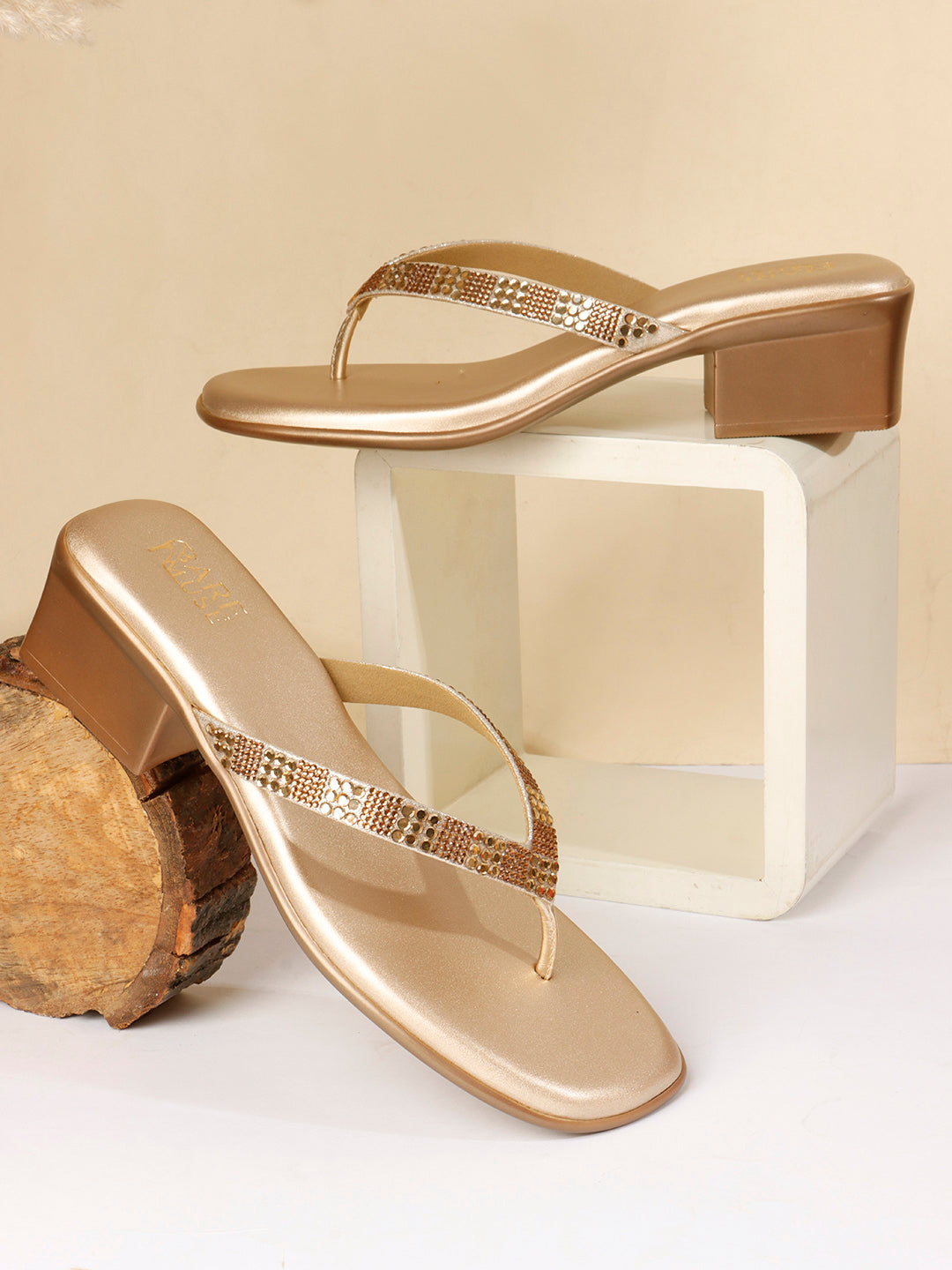Pavé Heel - Gold