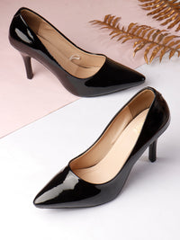 Glazed Pump - Black