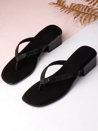 Pavé Heel - Black