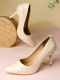 Glazed Pump - Nude