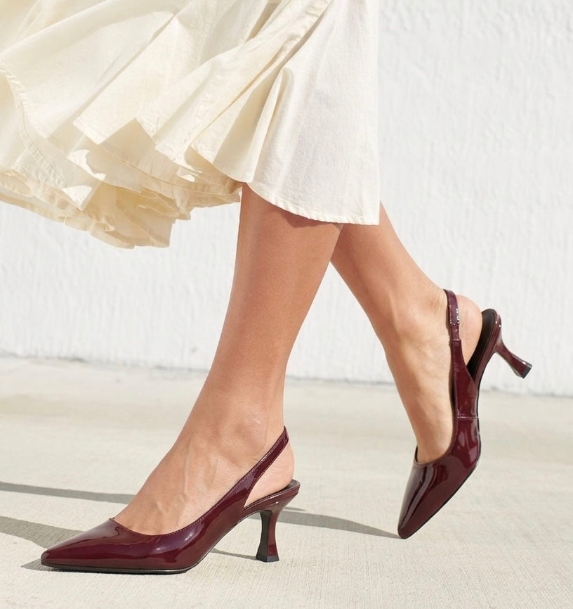 Siren Slingback - Burgundy
