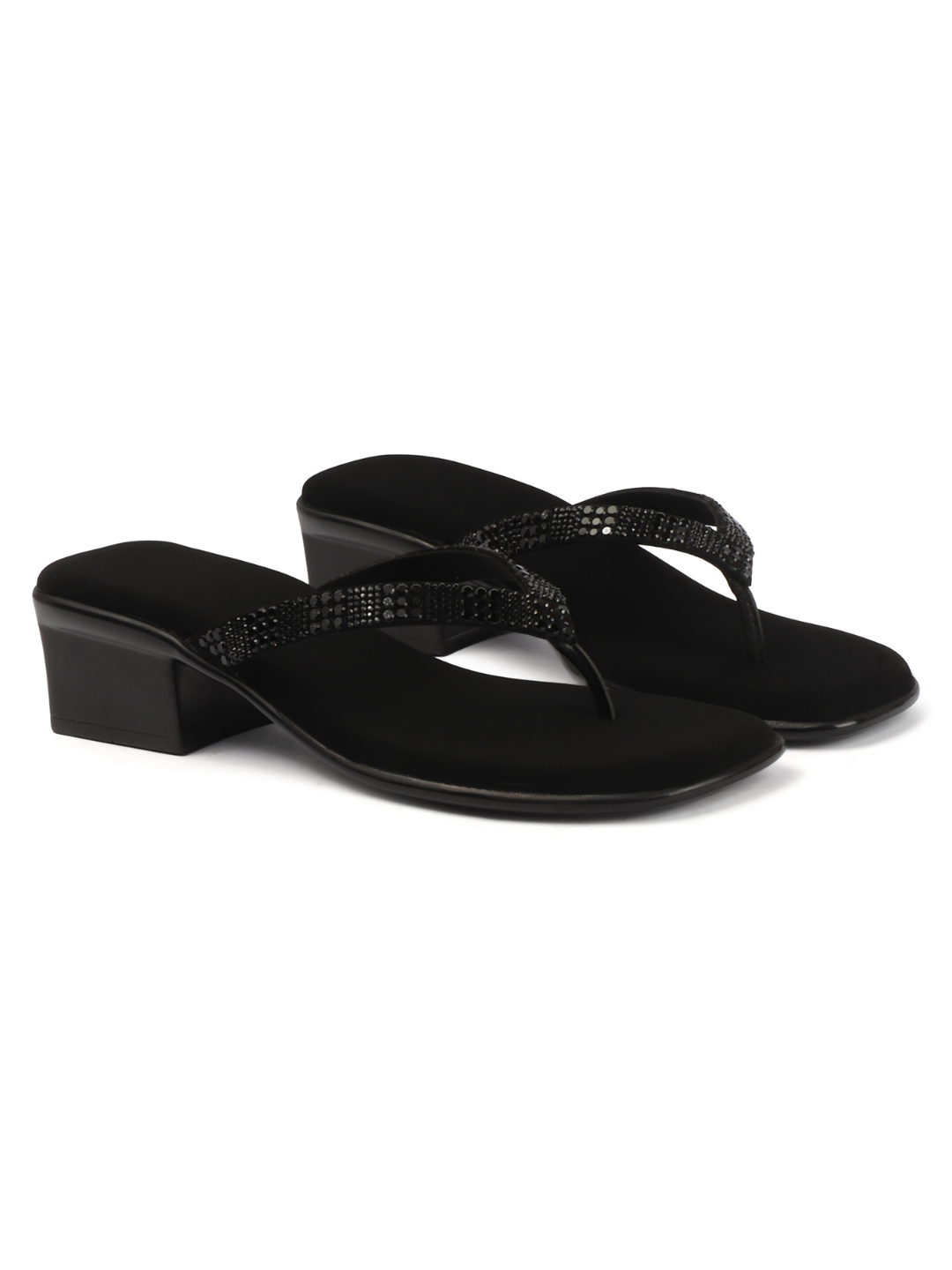 Pavé Heel - Black