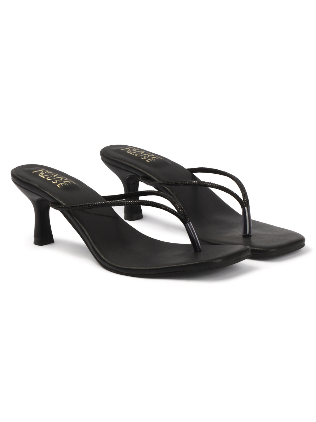 Dusk String Heel - Black