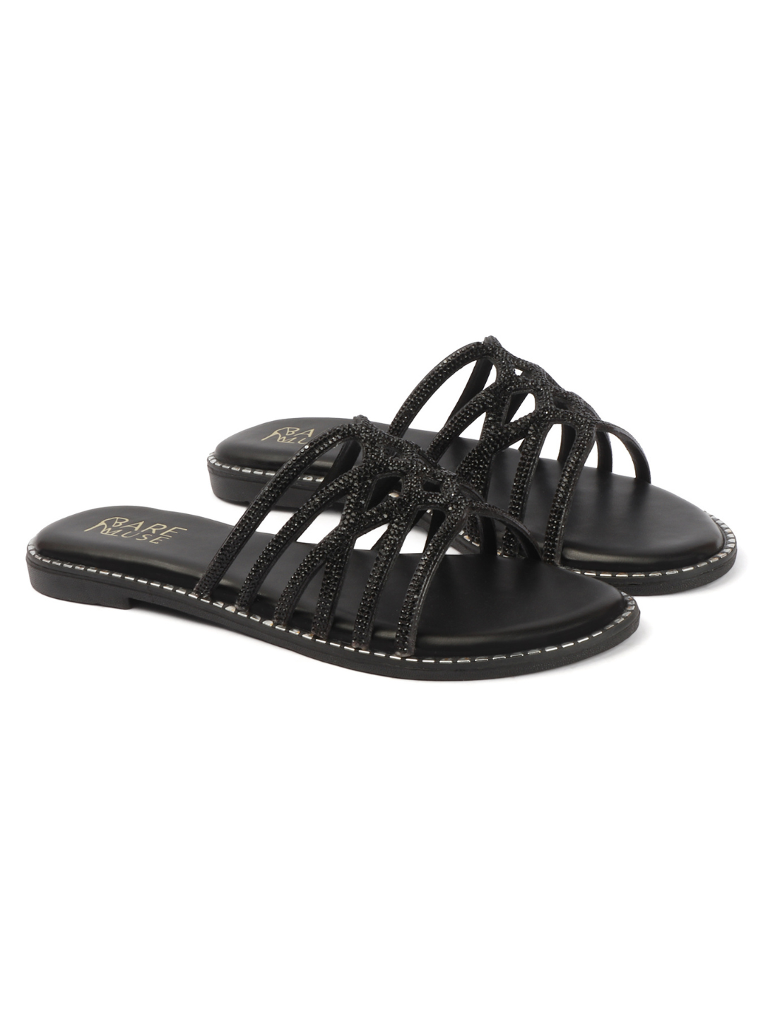 Glitz Web Flat - Black