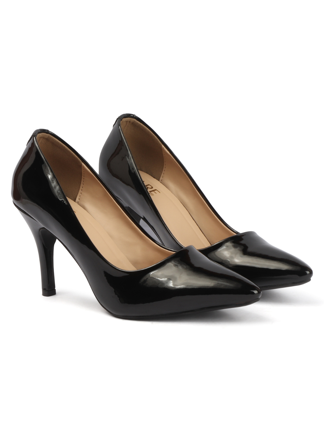 Glazed Pump - Black